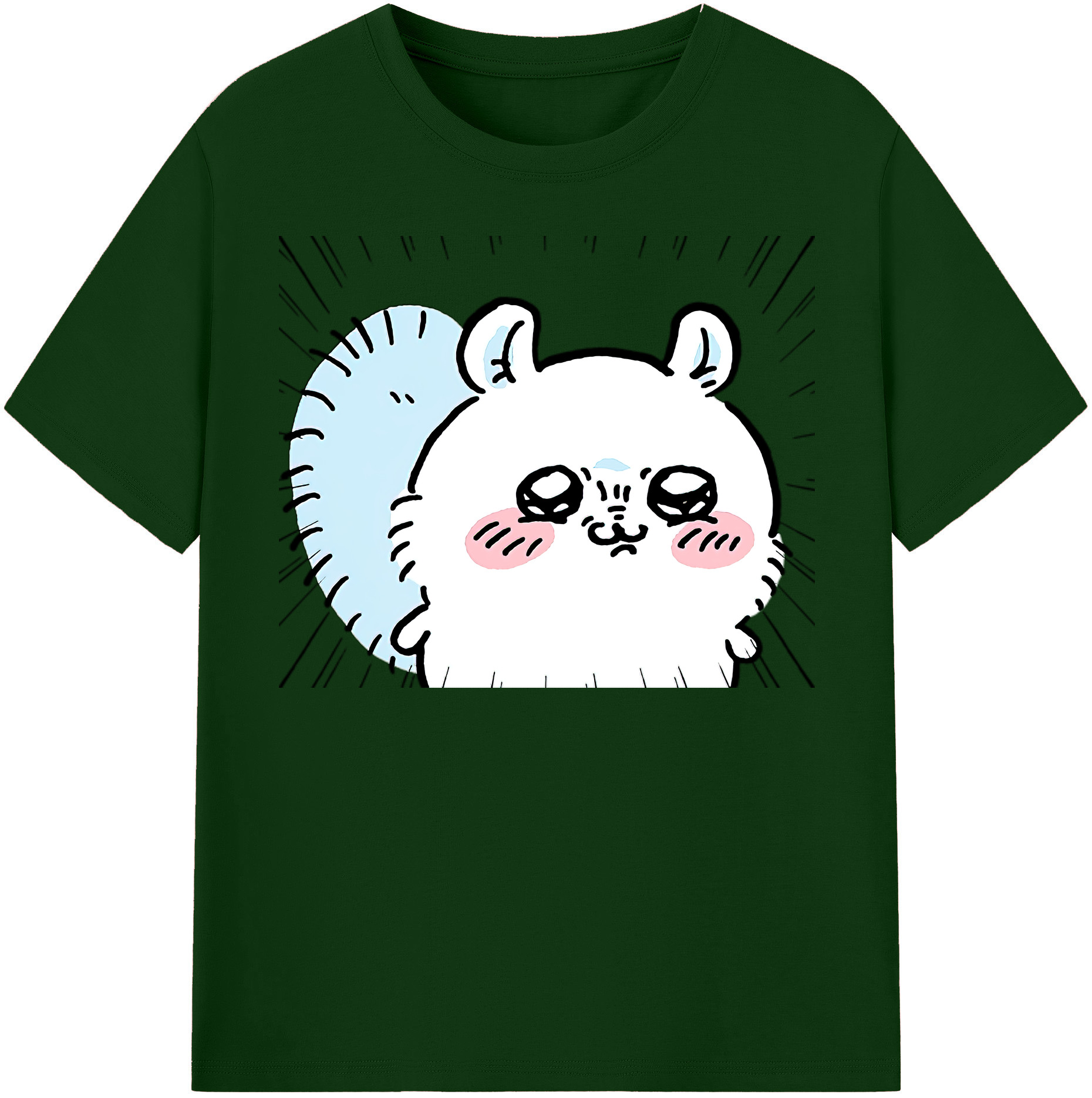 （画像用） ちいかわ モモンガ Chii-kawa Momonga 綿100％半袖Tシャツ（フロントプリント）